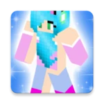 kawaii skins for minecraft pe android application logo